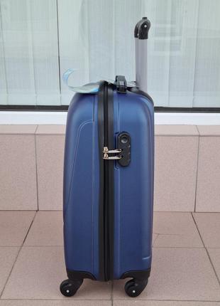 Чемодан валіза прочный надежный carbon royal blue4 фото