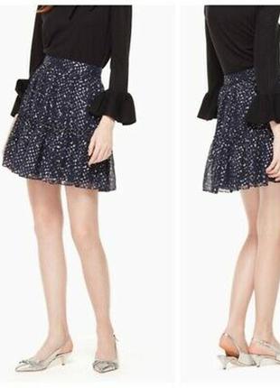 Kate spade дизайнерская юбка, шелк, новая из сша2 фото