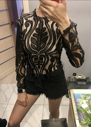 Боди с кружевом