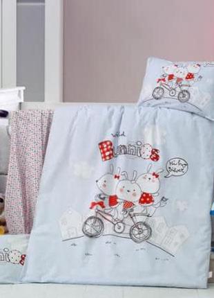 Детский комплект ранфорс постельного белья вкоробке дитяча постільна білизна в коробці подарунок подарунковій9 фото