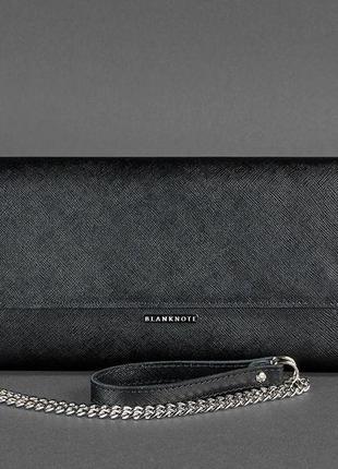 Клатч женский, напоясная сумка, трансформер черная (ручная работа)