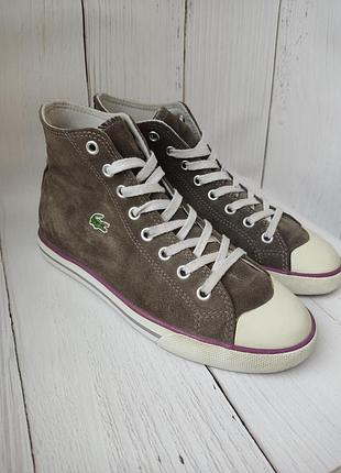 Кеди lacoste 1927замшевые р38