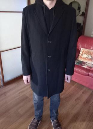 Пальто чоловіче чорне нове шерсть canda р. 541 фото