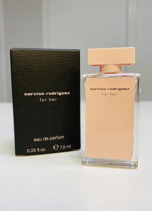 Оригінал мініатюра narciso rodriguez - for her(edp)/7,5 мл