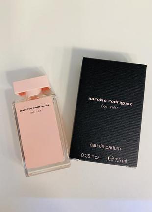 Оригінал мініатюра narciso rodriguez - for her(edp)/7,5 мл.3 фото