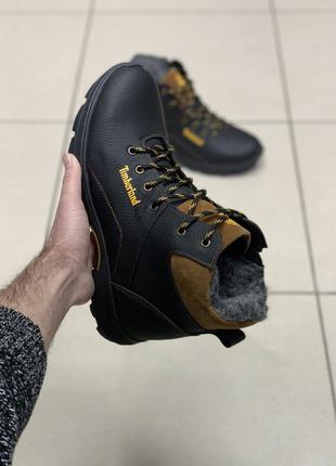 Зимние мужские ботинки timberland кожаные