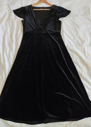 Платье велюр