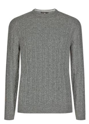 Серый шерстяной свитер кофта m&s marks&spencer8 фото