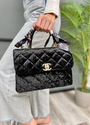 Shawl velvet black брендовая черная шикарная бархатная сумочка жіноча розкішна стильна чорна сумка відомий бренд7 фото
