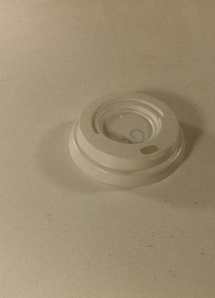 Крышка на стакан  бумажный  ф80 (гар) белая  харьков ( на стакан 340маэстро  и 340 (fc) ) (50 шт)
