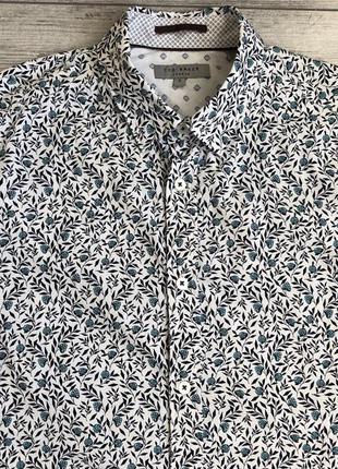 Сорочка\сорочка ted baker slim fit thornie floral print shirt2 фото