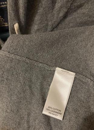 Свитер/худи banana republic cashmere zip hoodie с капюшоном на молнии кофта/джемпер/кардиган/гольф/пуловер4 фото