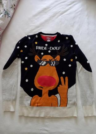 Новорічний светр, кофта новорічна пуловер