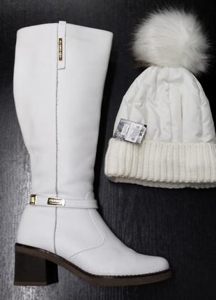 Шикарні зимові чоботи 38 ( каблук с рантом 5'5 см) р ц 3200 гр👍❄️❄️❄️