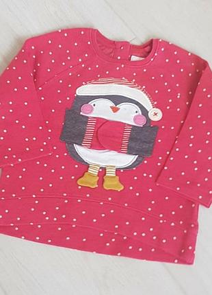 Кофта сведр реглан бантік світшот новорічний