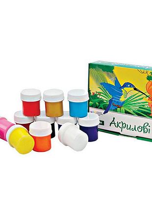Краски акриловые гамма 322072 20 мл 12 цветов