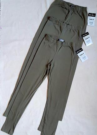 Лосины цвет хаки b.a.basic германия на 10, 12 и 14 лет