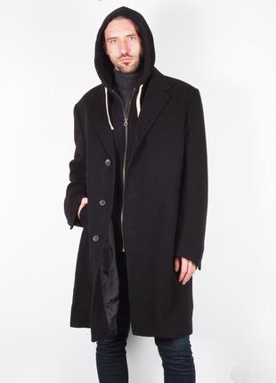 Чоловіче оверсайз довге пальто вінтаж шерсть, кашемір tailor & son 58 ( xxl )3 фото