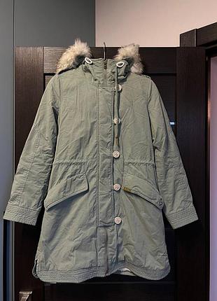 Оливкова парку корейського бренду teenie weenie