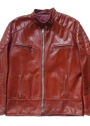 Раритетна вінтажна мото куртка 70-х brimaco leather motorcycle jacket / cafe racer