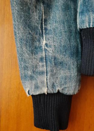 Вінтажна вінтажна джинсова куртка[бомбер]-шерпа levi's | vintage levis3 фото