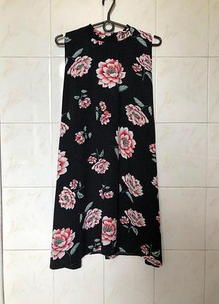 Платье в цветочный принт zara