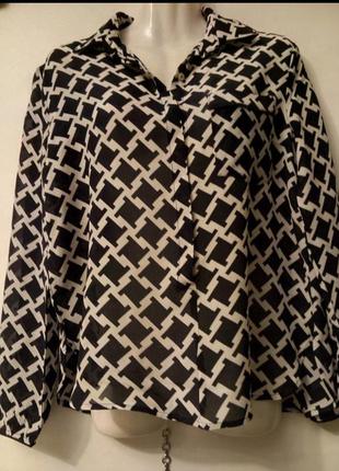 Блуза принт шелк вискоза baum und pfrerdgarten s,m