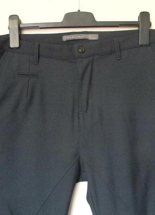 Мужские брюки zara man синие  р.42/32/м6 фото