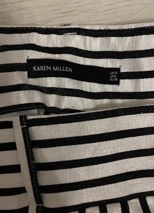 Роскошные брюки кюлоты  в полоску karen millen6 фото