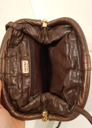Изумительная кожаная сумка#ридикюль sartori италия вставка кожа змеи8 фото