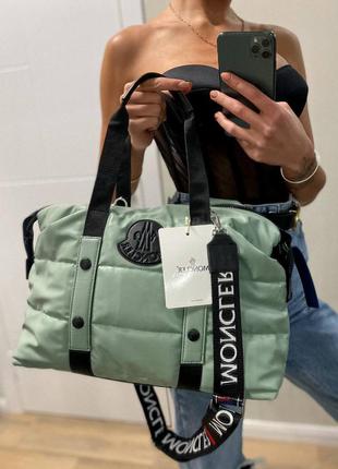 Puf mint lux брендовая мятная фисташковая стильная женская сумка жіноча фісташкова сумка бренд8 фото