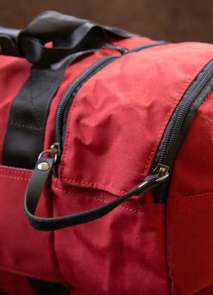 Спортивна сумка текстильна червона2 фото