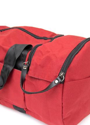 Спортивная сумка текстильная красная7 фото