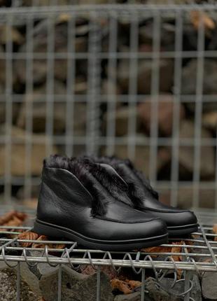 Ботинки женские noname open walk loafer black leather
