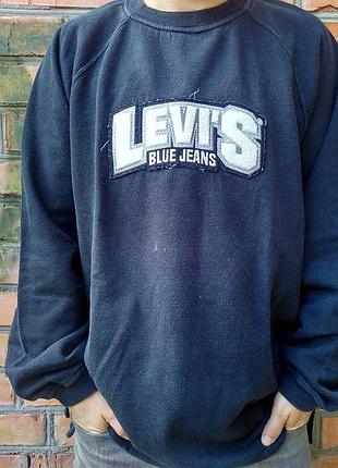 Мужская байка толстовка свитер реглан свитшот кофта джемпер levis / размер l