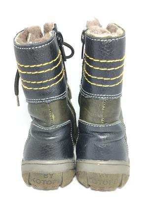 Зимові шкіряні черевики kotofey6 фото