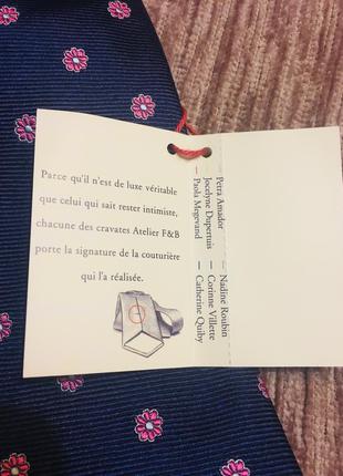 Краватка шовкова синя нова 5