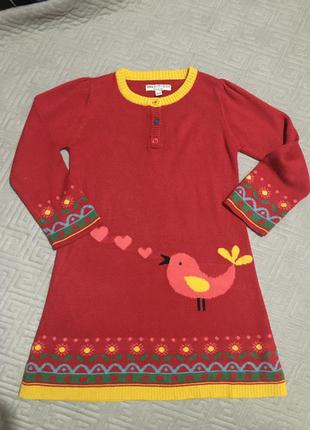 Тепле плаття на дівчинку 3-4 роки