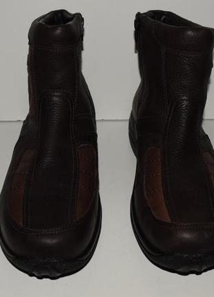 Зимові шкіряні чоботи 46р (30см) natur laufer2 фото