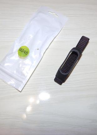 Ремінець браслет з захисним корпусом nylon для xiaomi mi band 3/4/52 фото