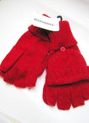 Теплі, якісні рукавички-рукавички трансформери від c&a германію. 100% акрил