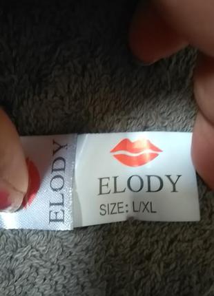 Elody.  черный пеньюар. женское белье пеньюар. l/xl5 фото