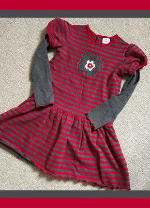 Коттоновое тепле плаття на дівчинку