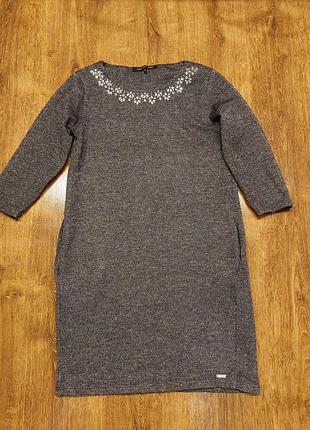 Платье с люрексом трапеция 42-46 размер