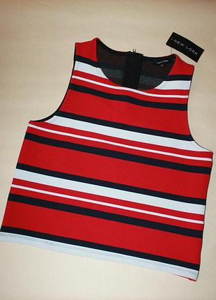 Фактурний топ в смужку new look