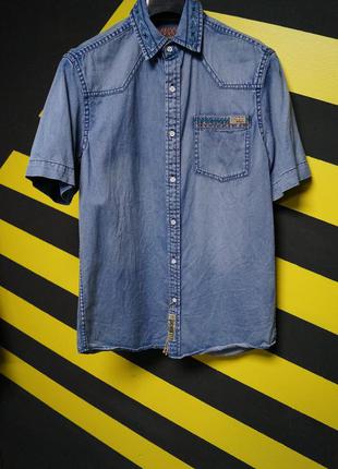 Джинсовая тенниска с вышивкой tokyo laundry