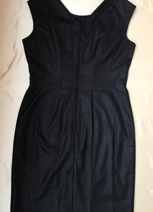Качественное черное платье-футляр2 фото