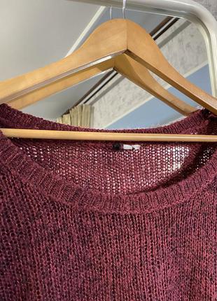 Бордовый свитер от hm4 фото