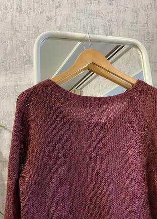 Бордовый свитер от hm7 фото