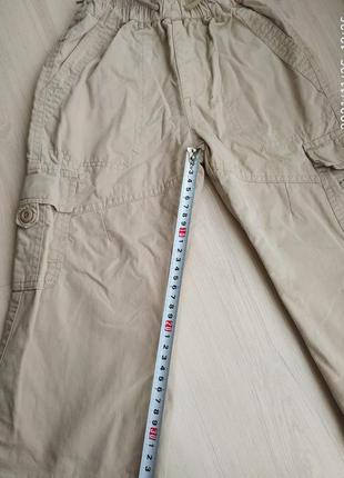 Котонові штани на трикотажній підкладці2 фото